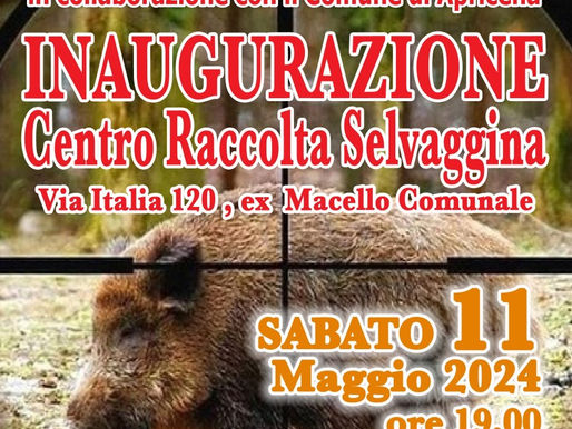 NUOVO CENTRO DI RACCOLTA DELLA SELVAGGINA