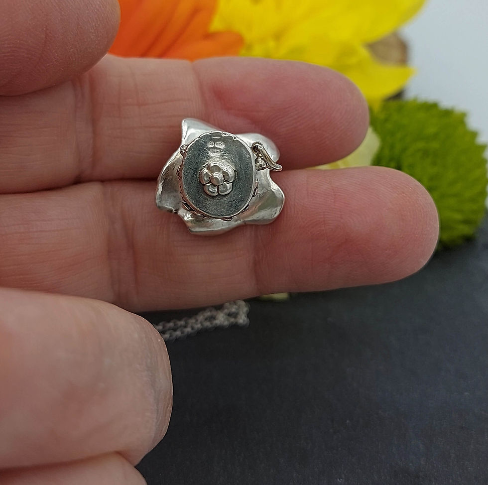 Thumbnail: Woodland Fairy House Silver Necklace