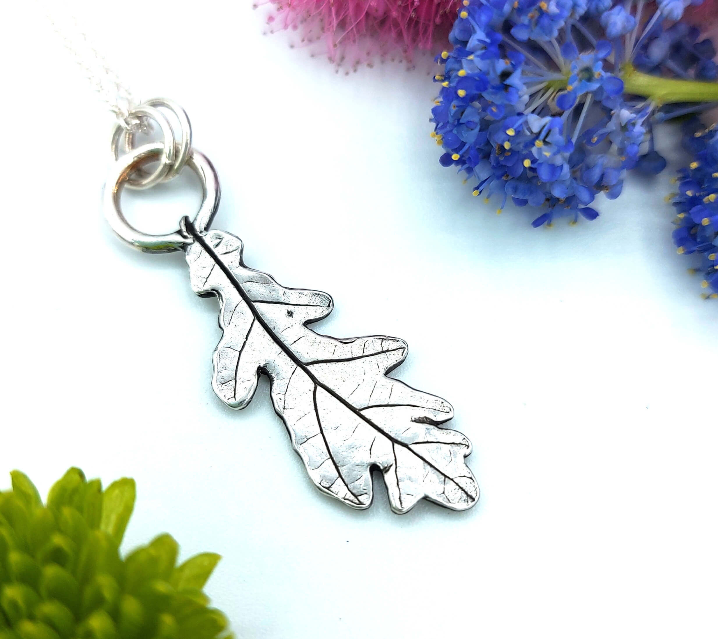Oak Leaf Long Pendant