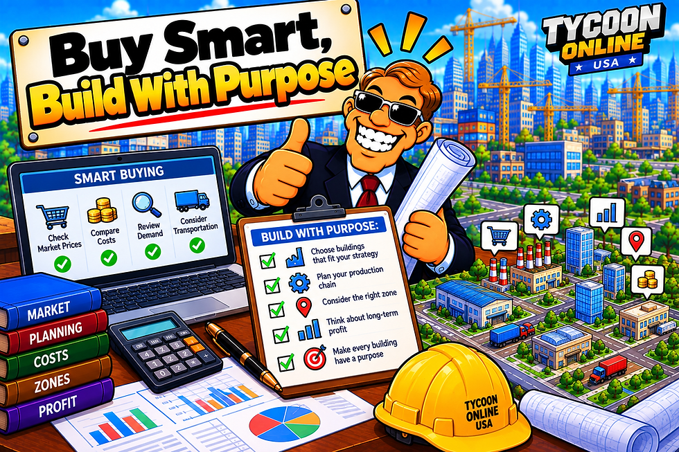 Tycoon Online USA: Bumili ng Goods at Zones Gamit ang Matalinong Strategy