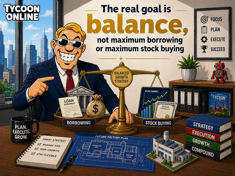 Too many loans create pressure, while too much stock buying can weaken your business.