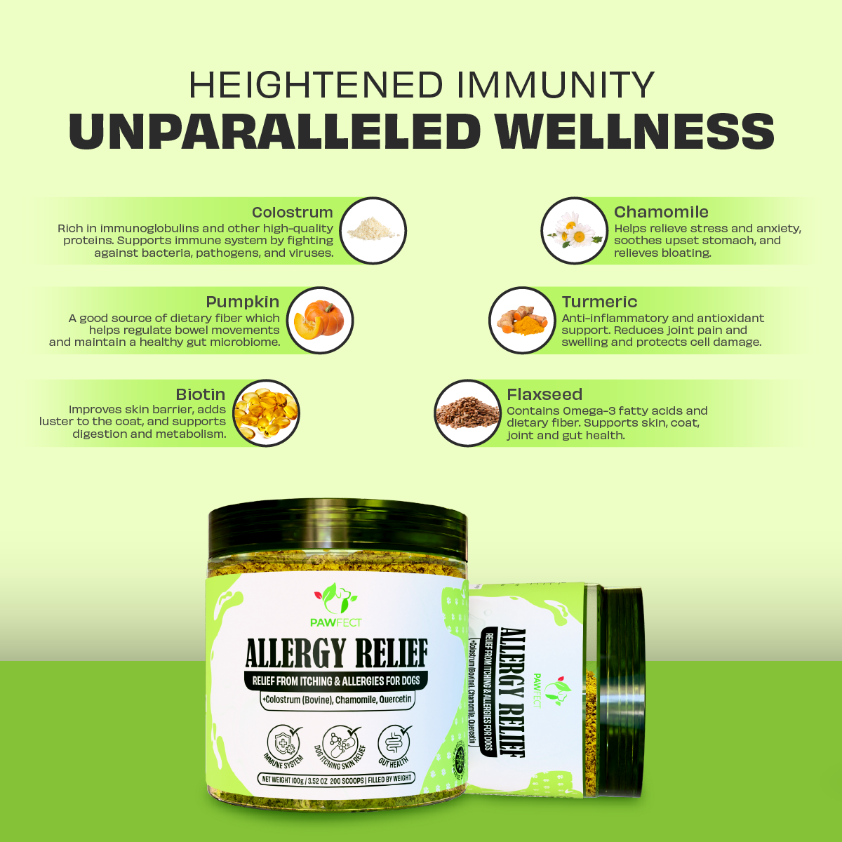 ALLERGY RELIEF - Daily Food Toppers  (200 Scoops)