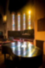 front alter and piano