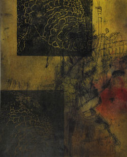 armadillo4 monotype&woodcut