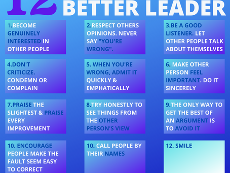12 WAYS TO BE A BETTER LEADER