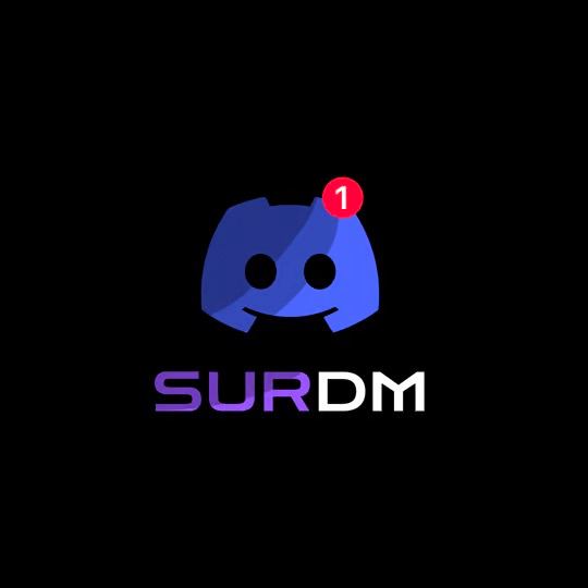 Logo of SurDM, a cross-platform Discord mass DM bot and marketing tool with many features.