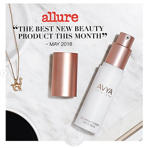 "The best new beauty prodcuct this month" Allure magazine for AVYA