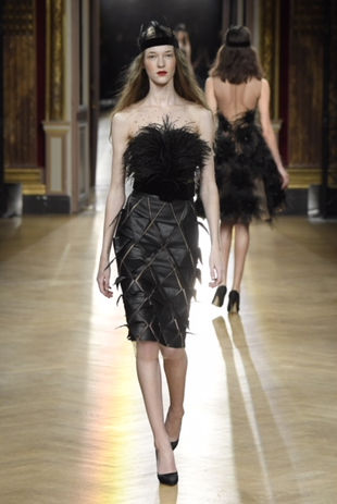 Kayleigh Van Heerde for Yanina Couture in Milan Fashion Week!