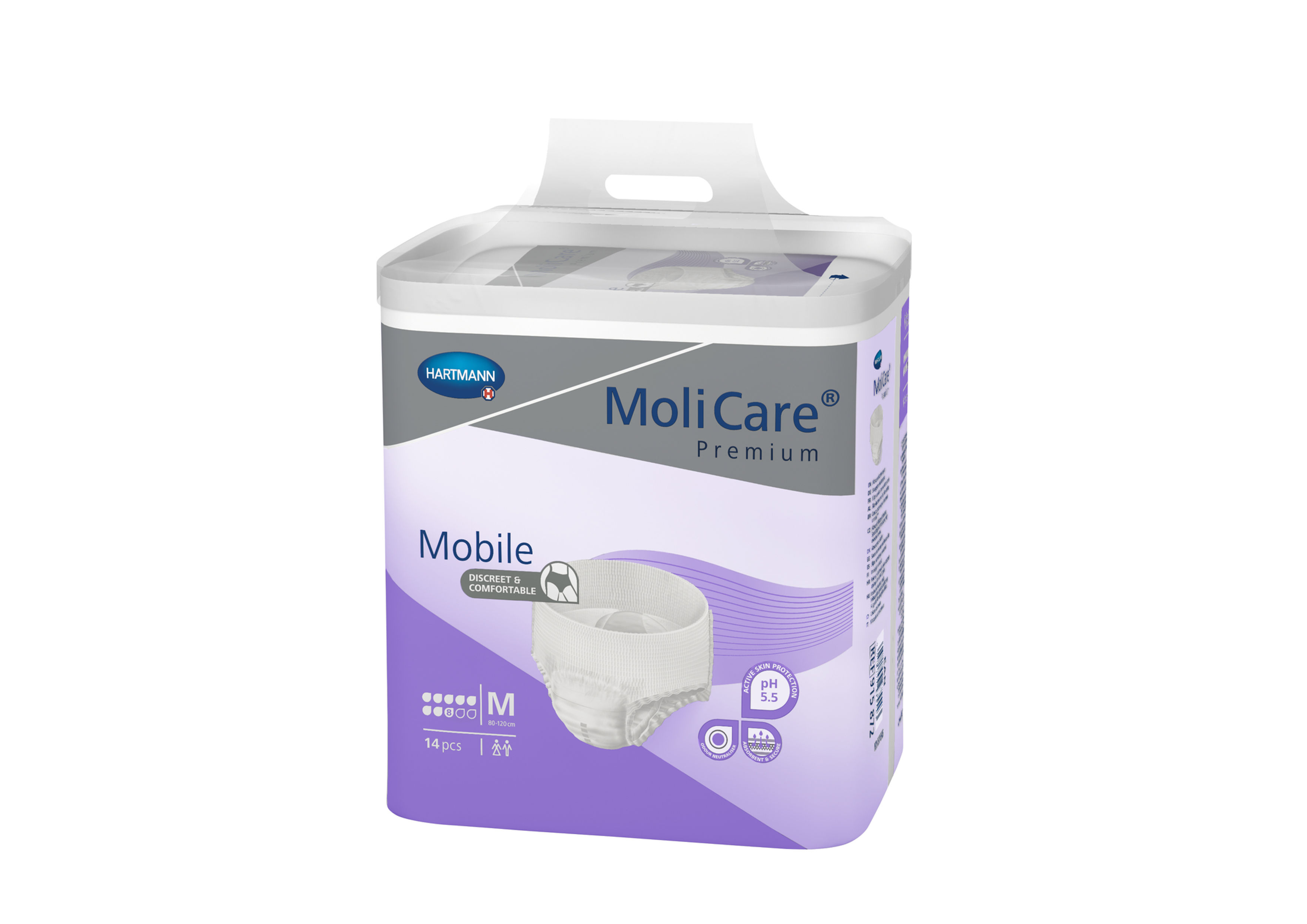 Slips Absorbants MoliCare® MOBILE SUPER 8G (mauve)
