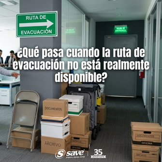 ¿Qué pasa cuando la ruta de evacuación no está realmente disponible?