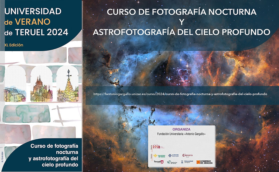 Curso fotografía nocturna y astrofotografía del cielo profundo