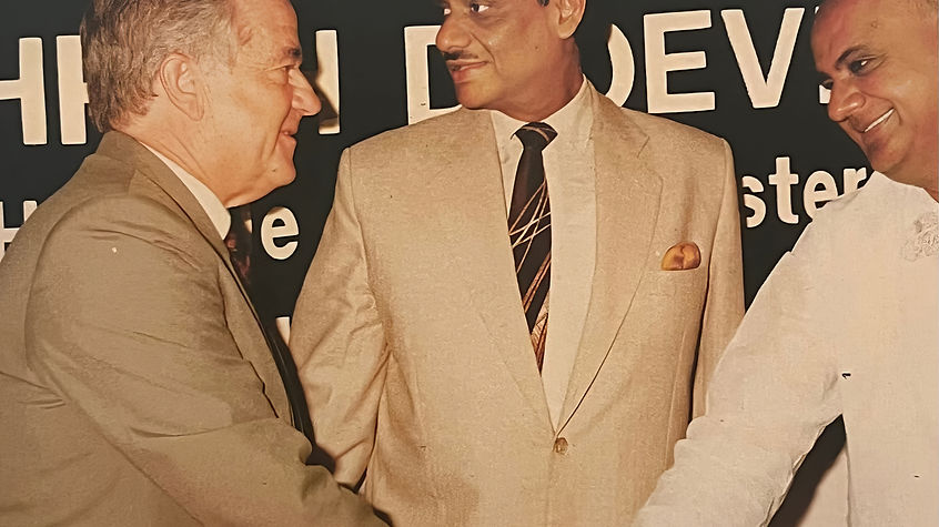 Ajay Rungta with PM Deve Gowda