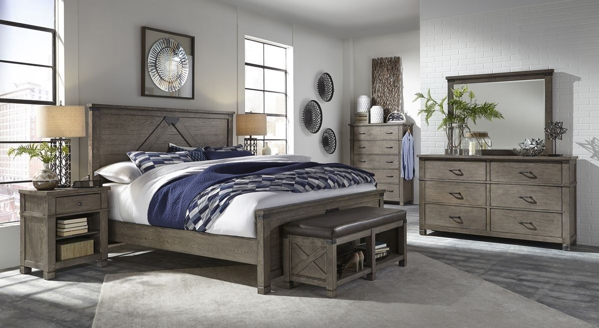 Tucker Stone Queen Bedroom Set