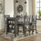Thumbnail: Caitbrook Counter Table & 4 Upholsteread Barstools