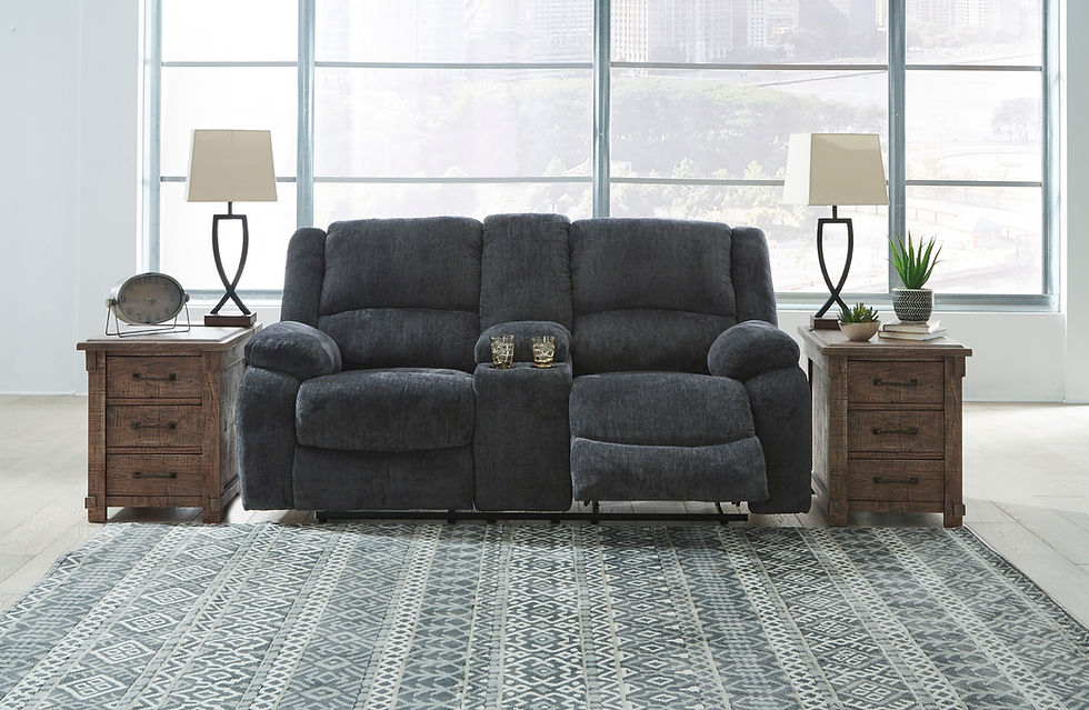 Draycoll Slate Reclining Loveseat