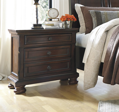Porter Rustic Brown Nightstand | All American