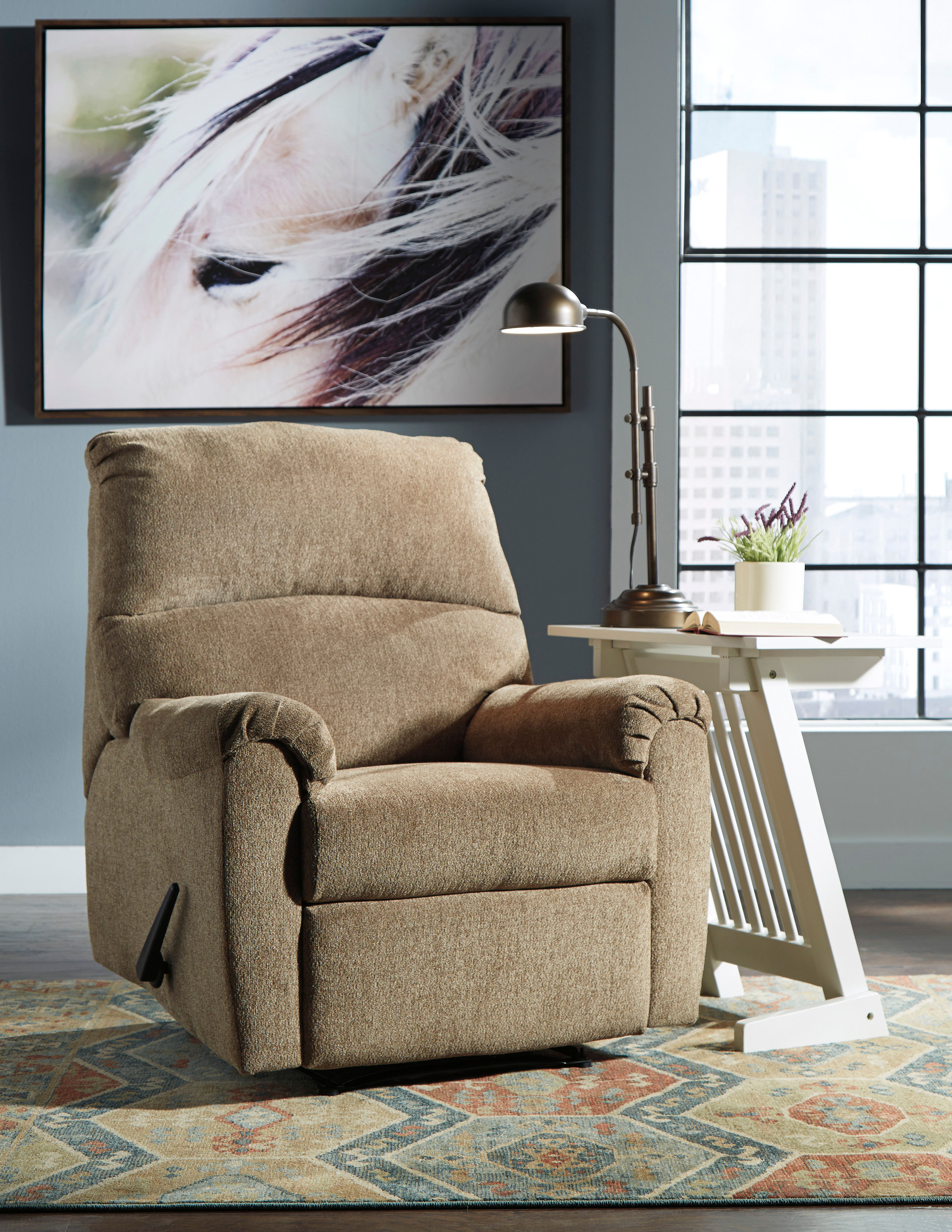 Nerviano Mocha Zero-Wall Recliner