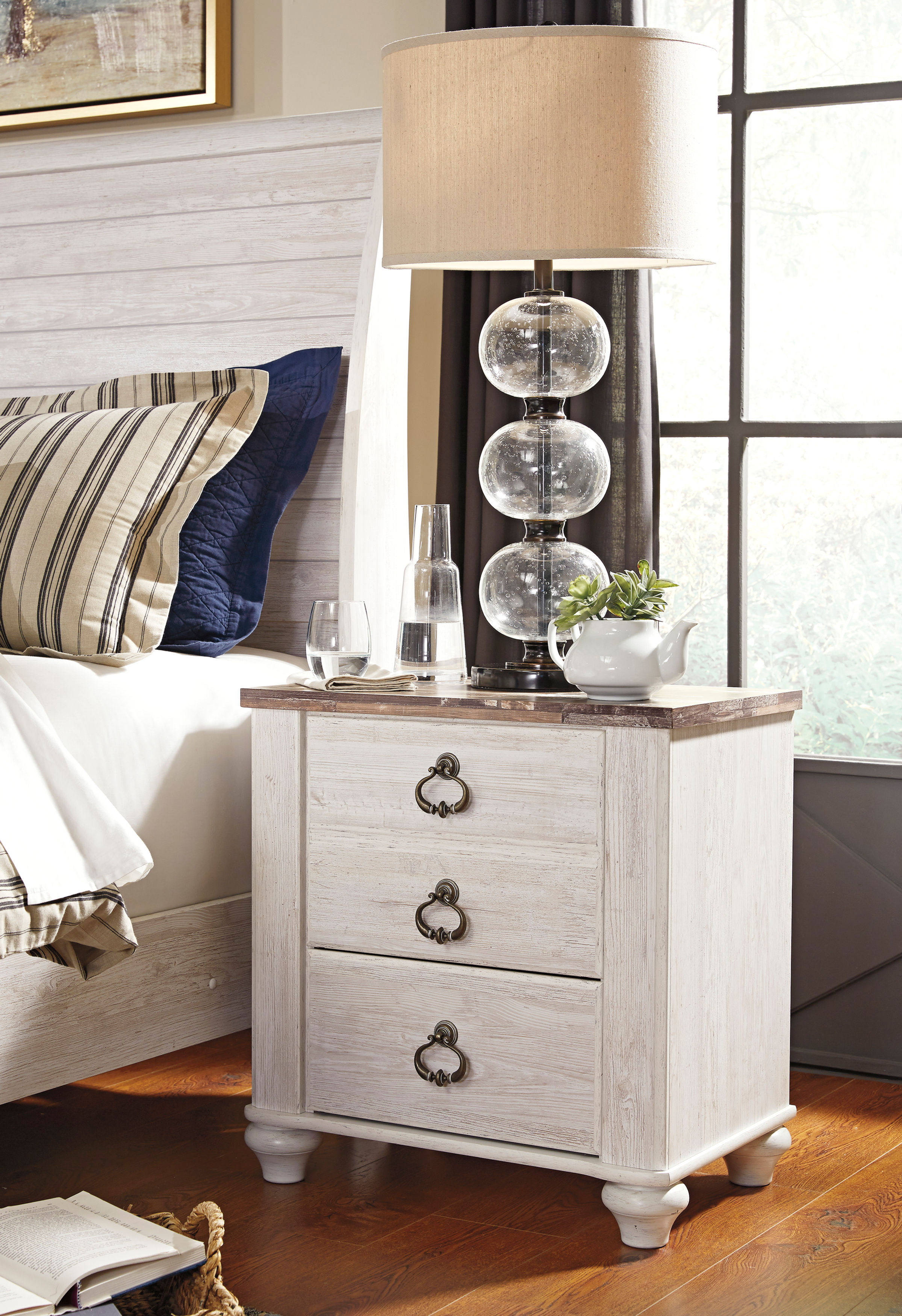 Willowton Two Drawer Nightstand