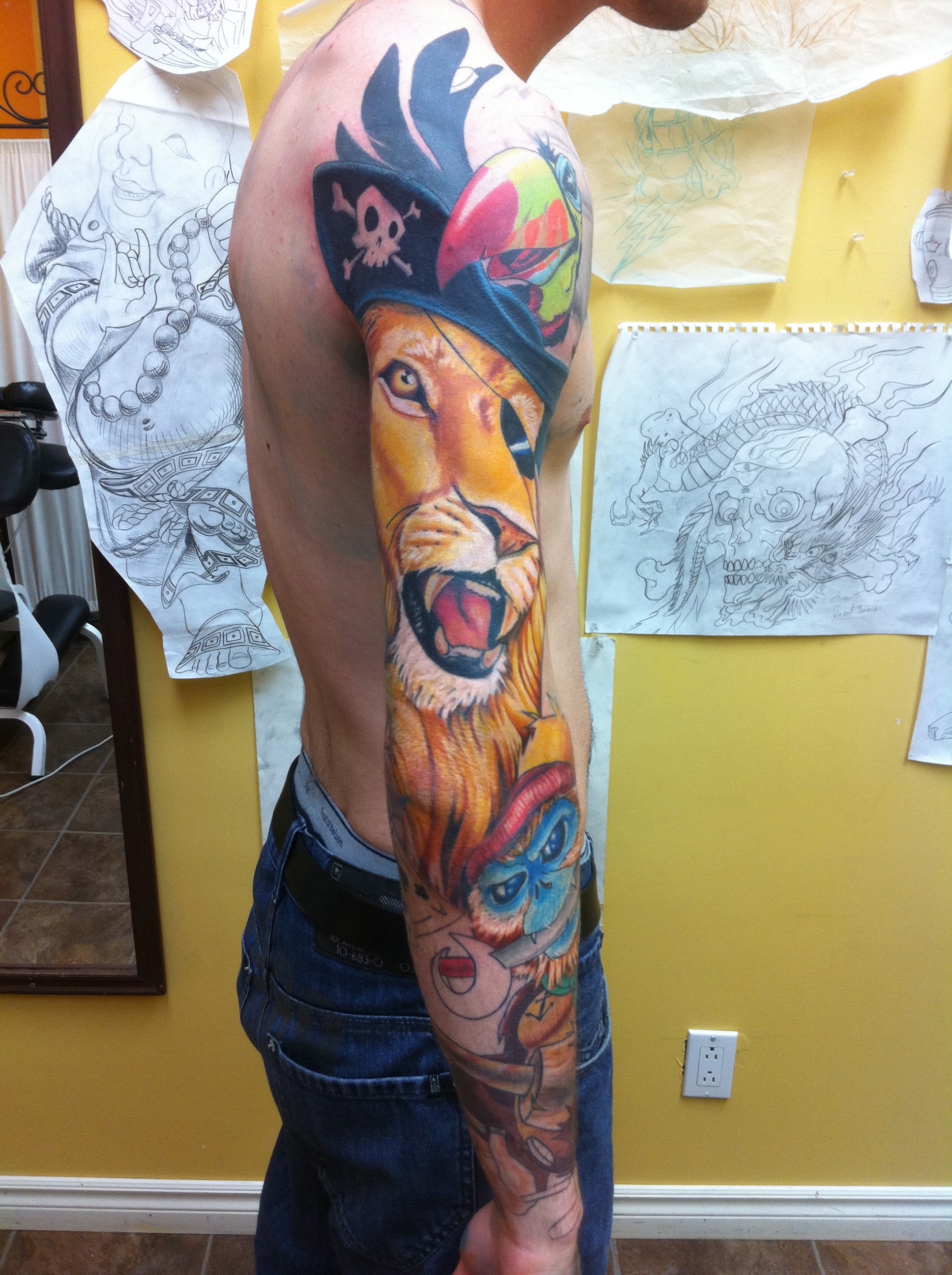 lion-tattoo-tatouage-maxime lanouette