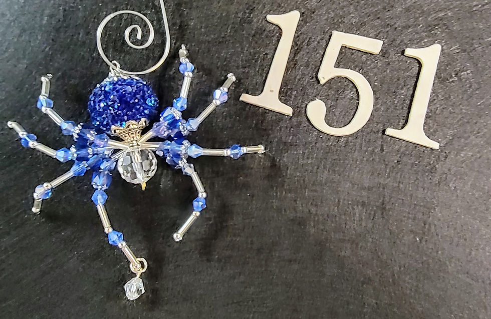 Thumbnail: Medium Round Butt Christmas Spiders Set #2