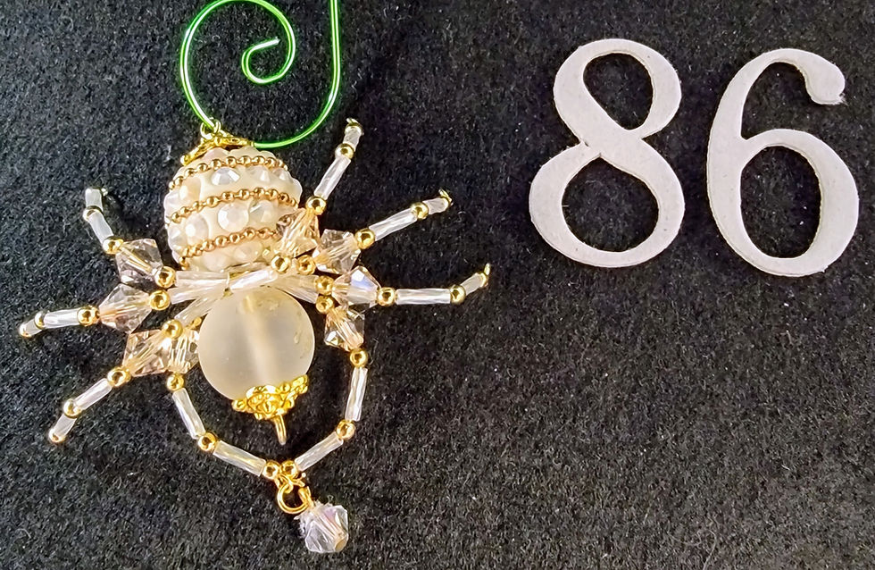 Thumbnail: Medium Round Butt Christmas Spiders Set #2