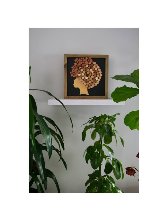 Thumbnail: Tropical girl. 14”x14”