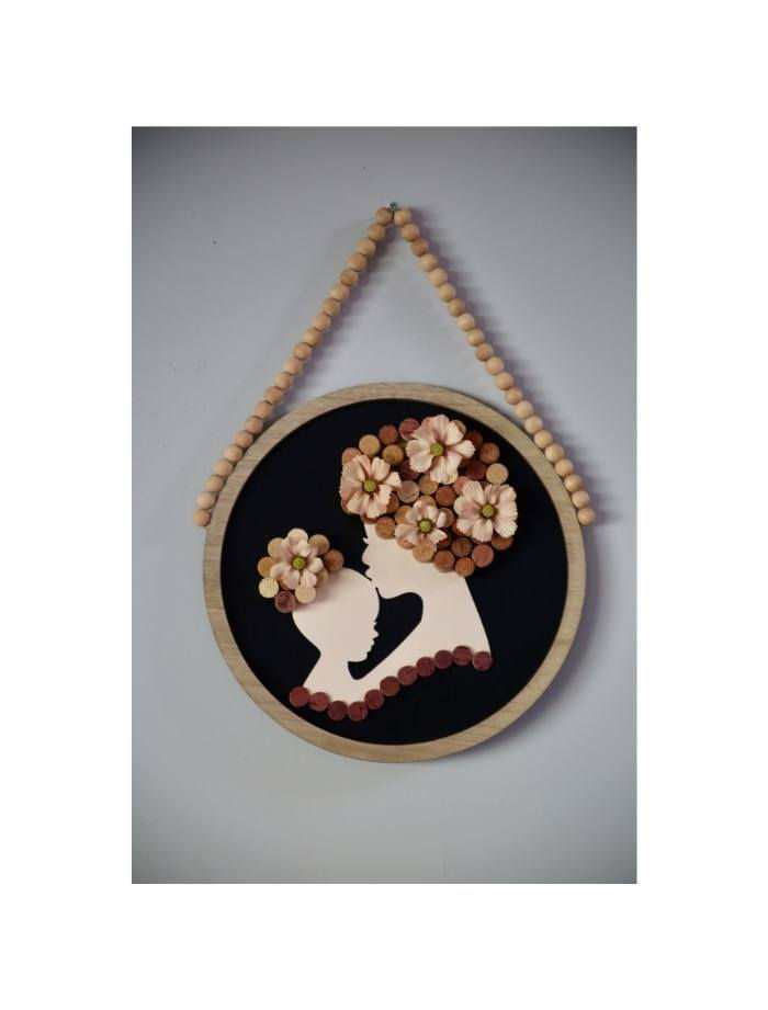 Thumbnail: Mom & Daughter White 22"x17"