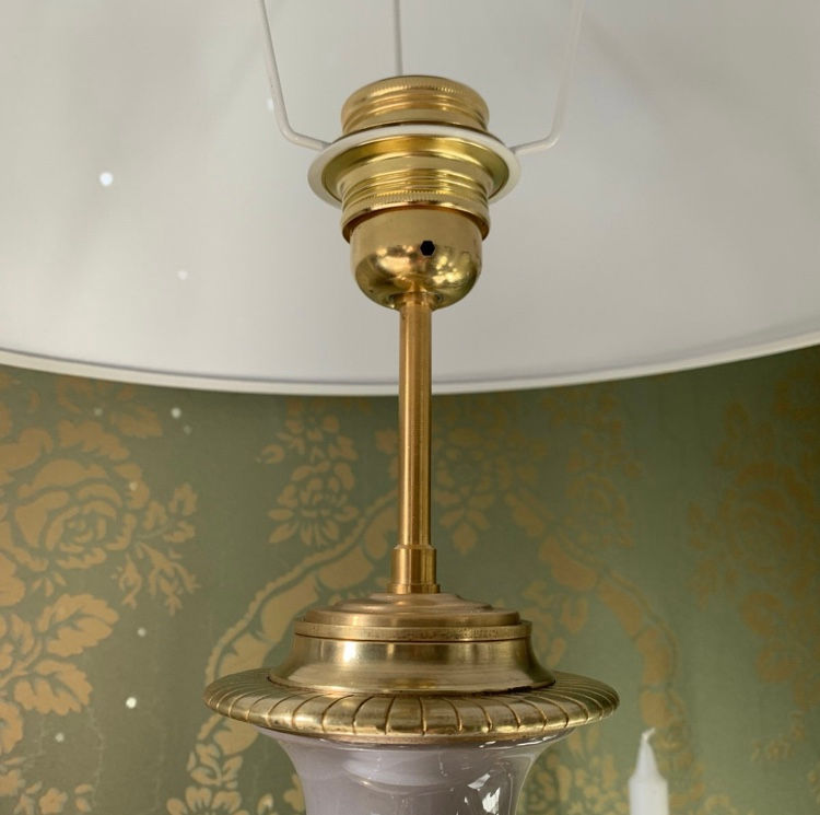 Miniature : Lampe En Porcelaine Céladon Epoque XIXème Siècle
