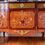 Miniature : Commode De Style Transition en Marqueterie - Dessus Marbre Gris