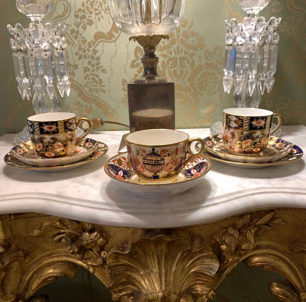 Tasses à Café ou à Thé En Porcelaine Anglaise MINTON'S