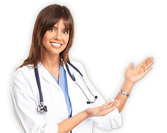 Actor playing a doctor, advertising drugs.