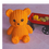Thumbnail: Extra large resin bear, knitted pattern -Orange