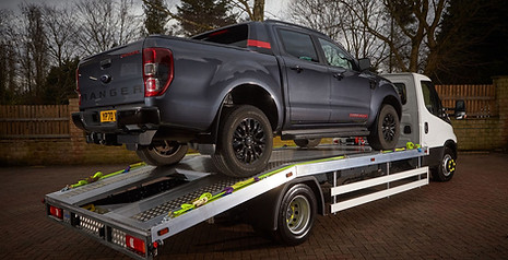 7.2ton beaver tail recovery truck ramps up