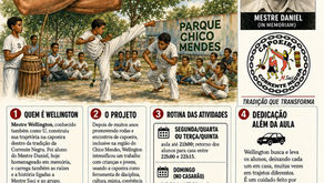 A parceria entre a ONG CECIDIAIDELCIO e o projeto do Mestre Wellington representa mais um passo na construção de oportunidades para crianças e jovens da comunidade. Porque apoiar a capoeira é muito mais do que apoiar um esporte.