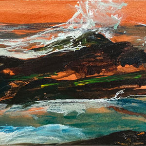 High Tide 
Mixed Media Canvas
66x25.5 Framed £595
66cm x 25.5cm framed 
£595