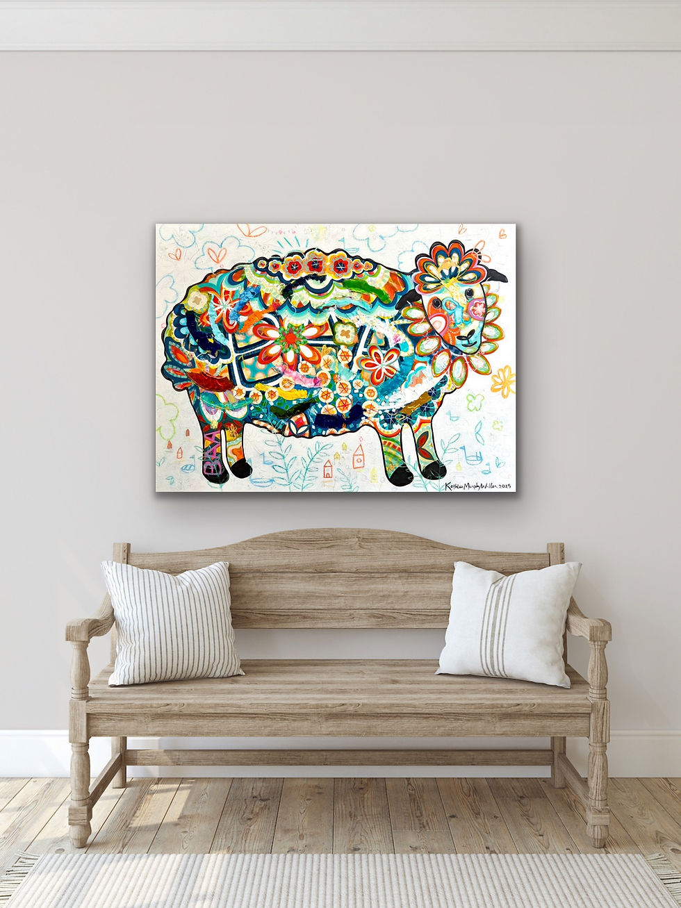 Thumbnail: BAA (Textured Sheep)   36 x 48