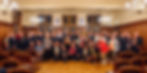 The town of Eeklo welcomes members of Newbury Road Club to the Town Hall during a special civic reception. Photo © Moments of Colour