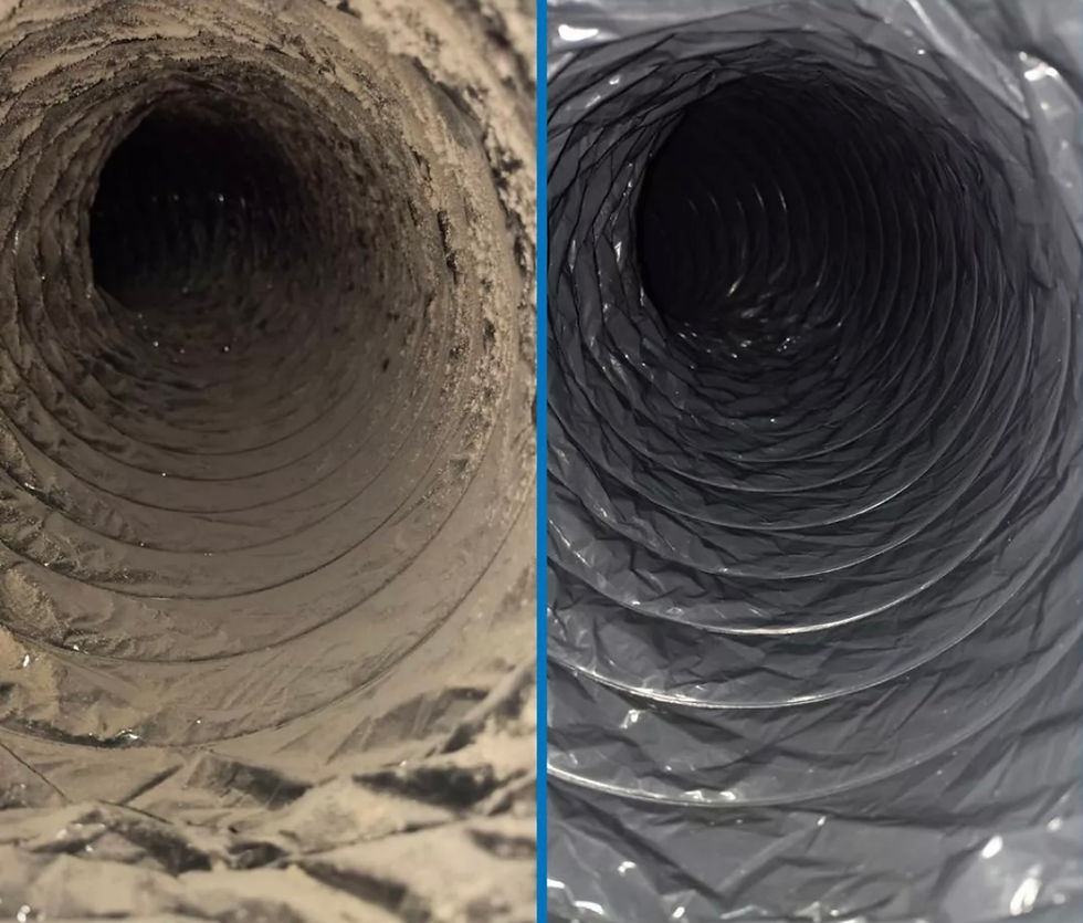 Before and After Air Duct Cleaning