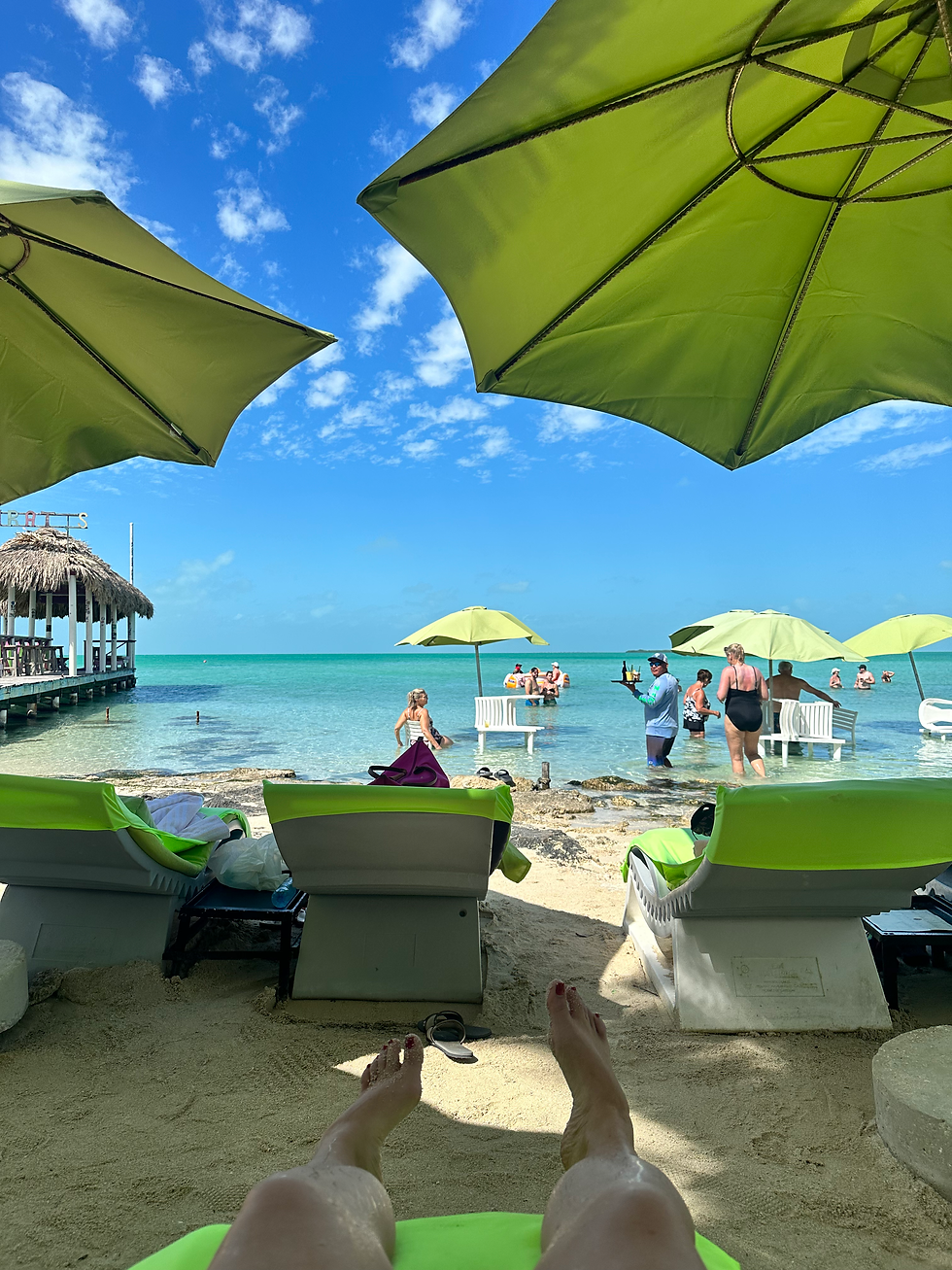 Lounging the day away at Maruba Beach Klub at Secret Beach