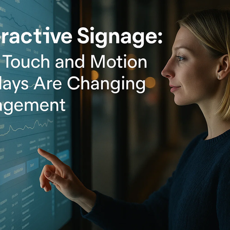 Interactive Signage: How Touch and Motion Displays Are Changing Engagement