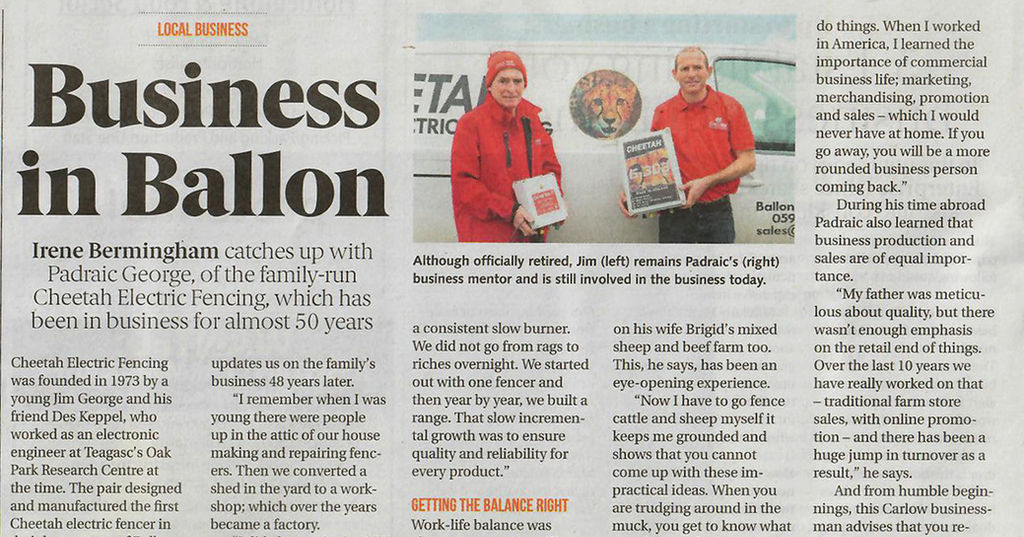 cheetah electric fence