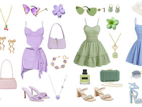 Summer Outfits Inspo: Pink, Red, Blue, Green & Purple Looks