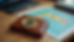 Eye-level view of a cryptocurrency wallet on a desk