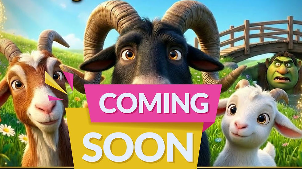 Coming soon thumbnail for The Three Billy Goats Gruff β 3D animated story for kids