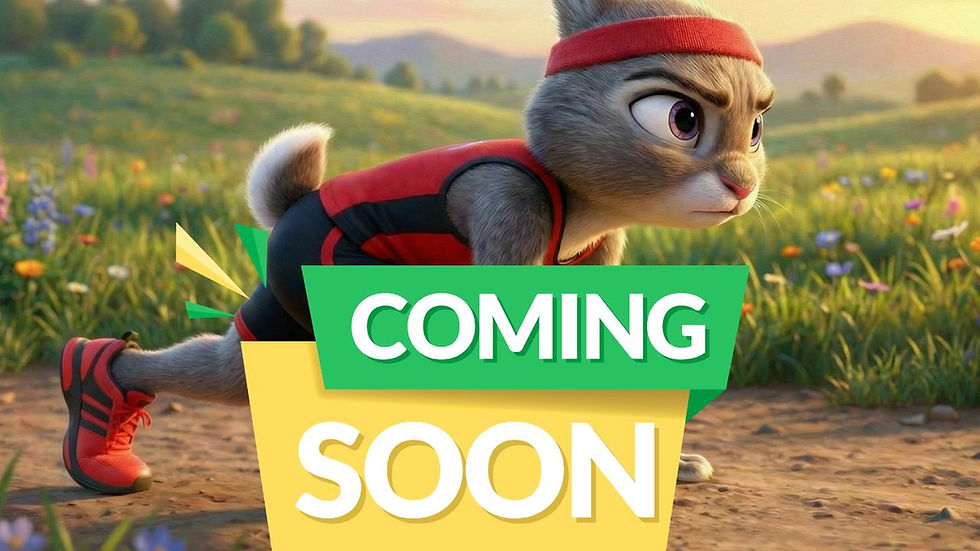 Coming soon thumbnail for The Tortoise and the Hare β 3D animated story for kids