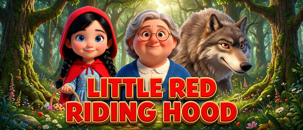 Little Red Riding Hood and the Big Bad Wolf from the Picture This Stories 3D animated fairy tale for kids