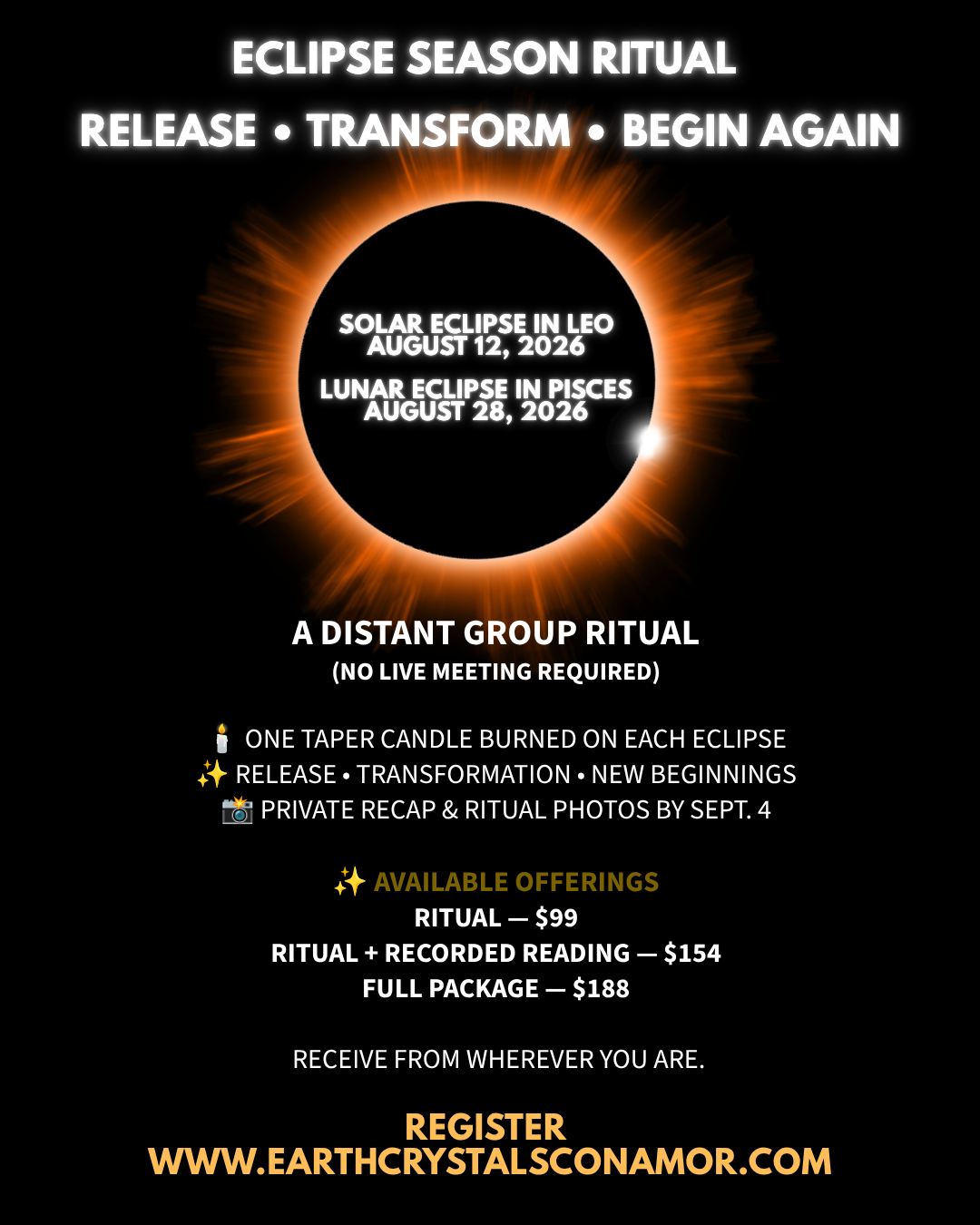 ECLIPSE SEASON RITUAL 🌑✨| Solar and Lunar|