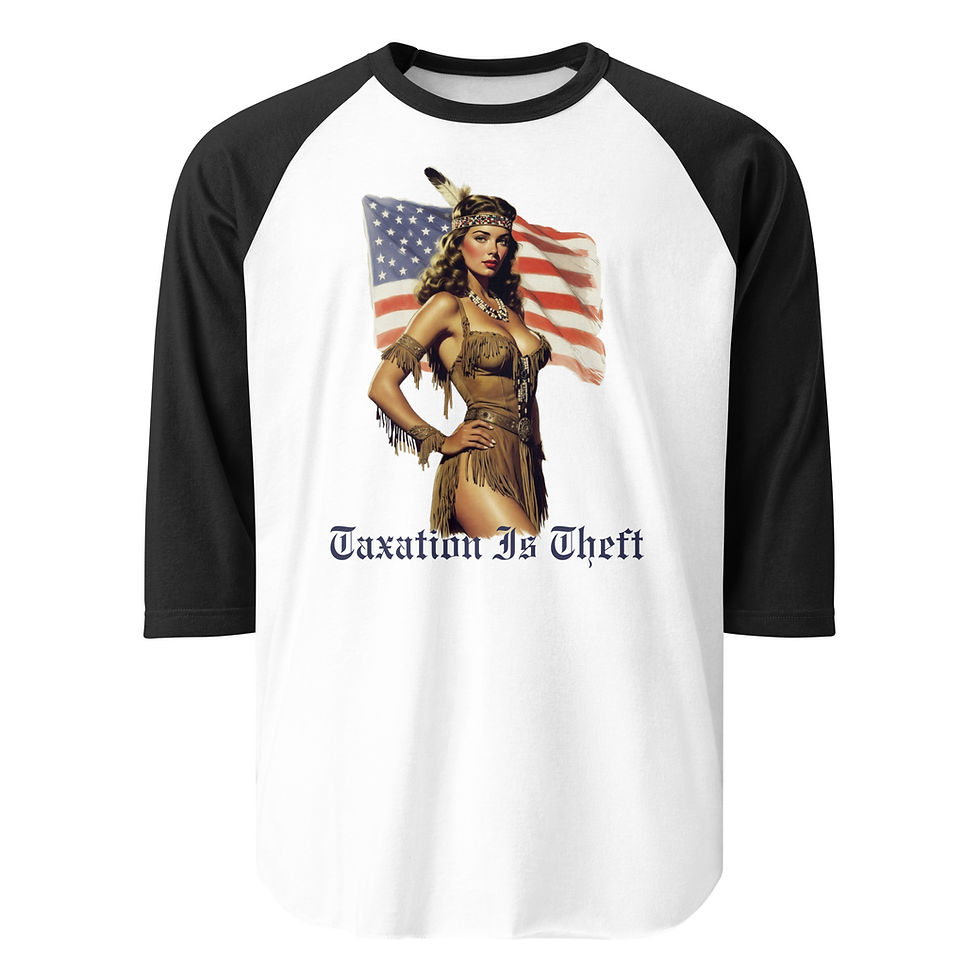 Thumbnail: Taxation Is Theft 3/4 shirt
