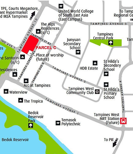 The Tapestry Location Map