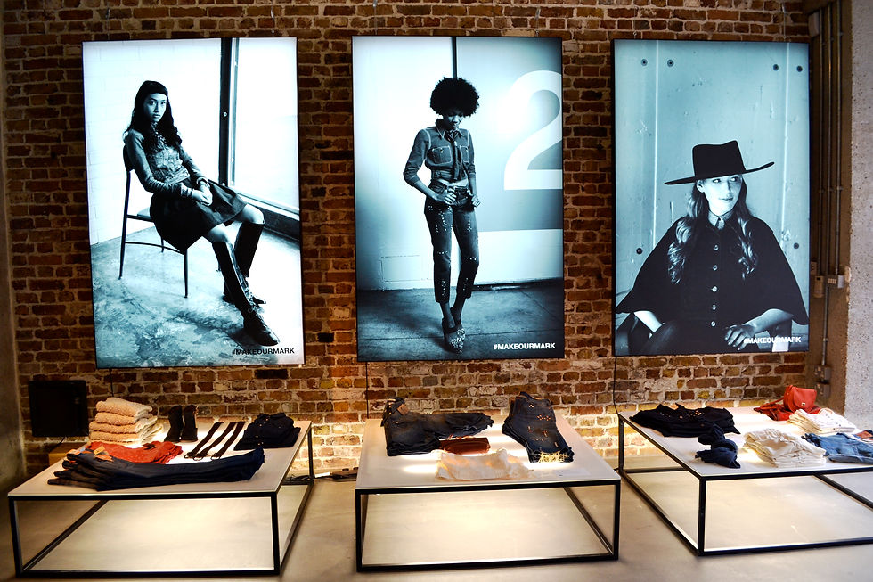 Retail light box graphics